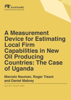 A Measurement Device for Estimating Local Firm Capabilities in New Oil Producing Countries: The Case of Uganda (1)